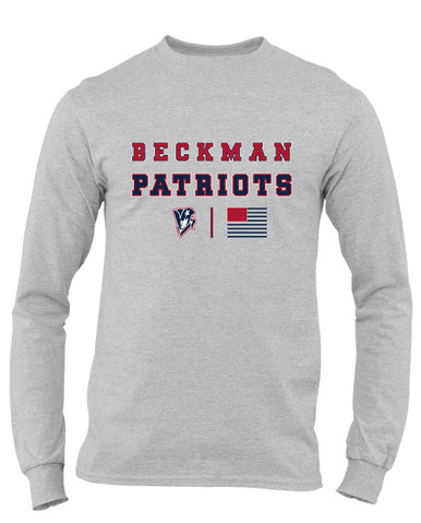 Beckman Patriots Spirit Flag Men's Premium LS T-Shirt