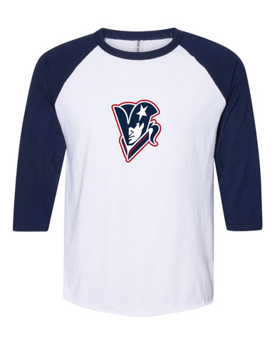 Beckman Patriots Mascot #1 Women's Baseball T-Shirt