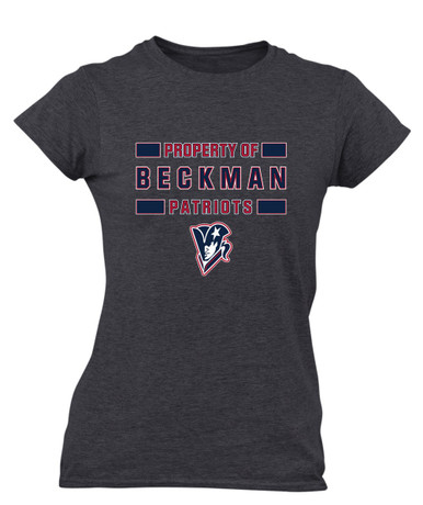 Beckman Patriots Property Of Women's SS T-Shirt
