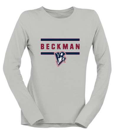 Beckman Patriots Mascot #4 Women's Premium LS T-Shirt