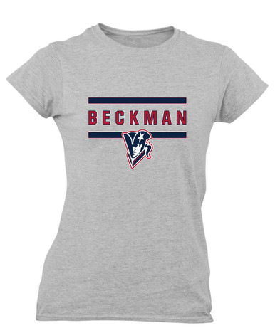 Beckman Patriots Mascot #4 Women's Premium SS T-Shirt