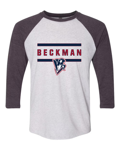 Beckman Patriots Mascot #4 Men's Baseball T-Shirt