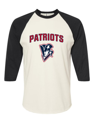 Beckman Patriots Mascot #6 Men's Baseball T-Shirt