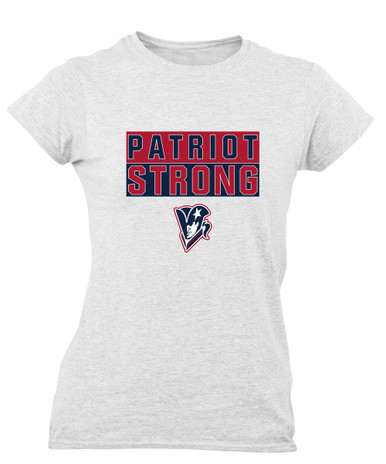 Beckman Patriots Strong #1 Women's SS T-Shirt