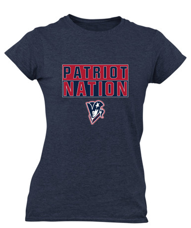 Beckman Patriots Nation #1 Women's Premium SS T-Shirt
