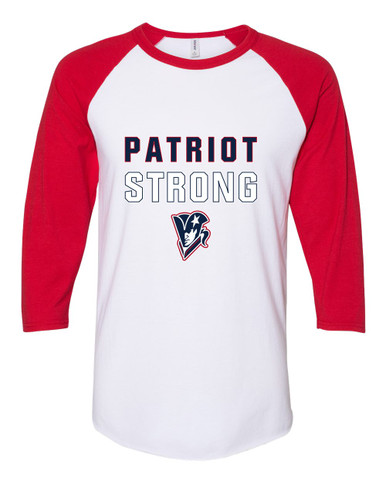 Beckman Patriots Strong #2 Women's Baseball T-Shirt