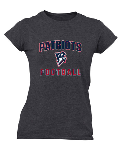Beckman Patriots Football #1 Women's Premium SS T-Shirt