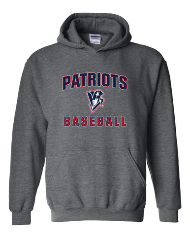 Beckman Patriots Baseball #1 Men's Hoodie