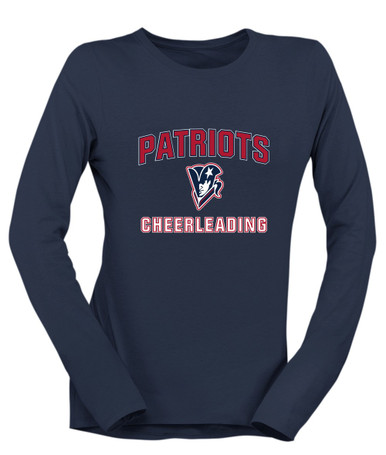 Beckman Patriots Cheerleading Women's LS T-Shirt