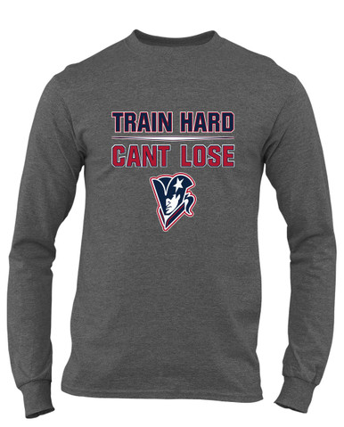 Beckman Patriots Train Hard, Can't Lose Men's LS T-Shirt