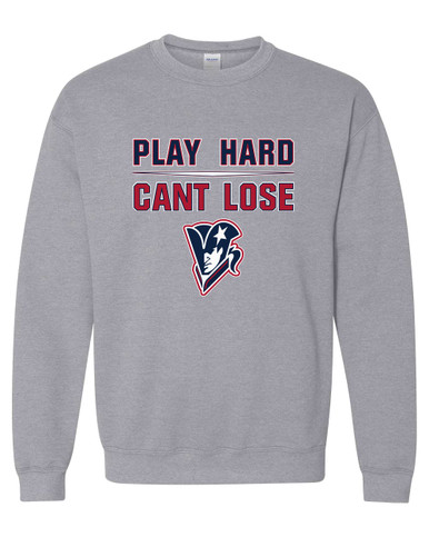 Beckman Patriots Play Hard, Can't Lose Men's Sweatshirt