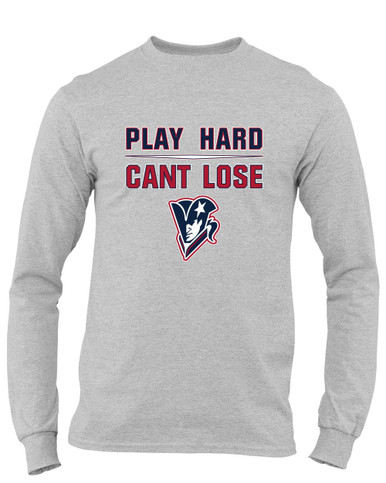 Beckman Patriots Play Hard, Can't Lose Men's LS T-Shirt