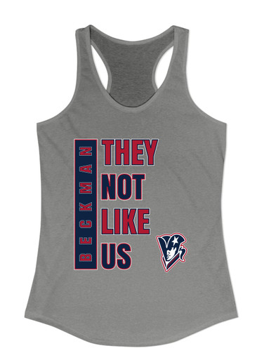 Beckman Patriots They Not Like Us #1 Women's Tank Top