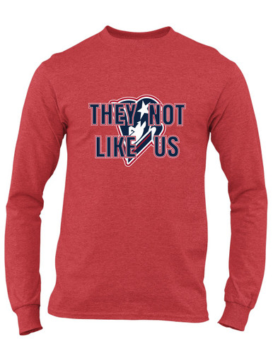 Beckman Patriots They Not Like Us #2 Men's LS T-Shirt