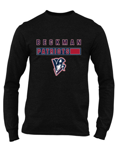 Beckman Patriots Mascot #7 Men's Premium LS T-Shirt