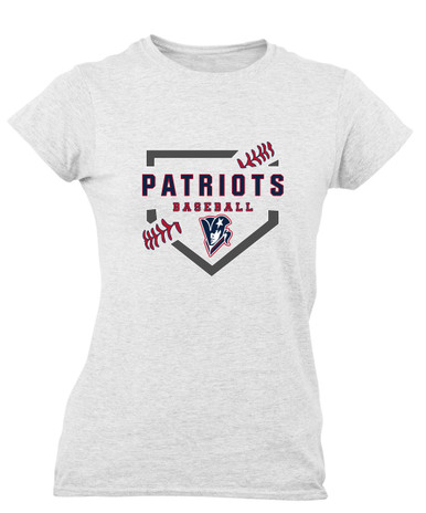Beckman Patriots Baseball #2 Women's SS T-Shirt