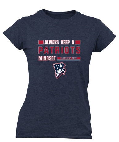 Beckman Patriots Mindset Women's Premium SS T-Shirt