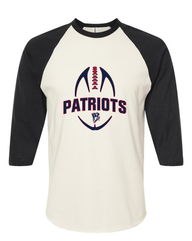Beckman Patriots Football #5 Men's Baseball T-Shirt
