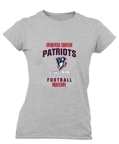 Beckman Patriots Football #6 Women's Premium SS T-Shirt