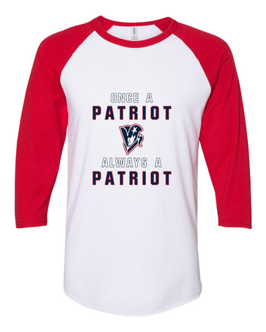 Beckman Patriots Once A Men's Baseball T-Shirt