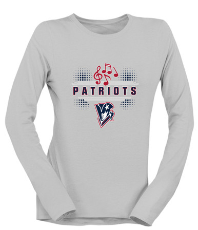 Beckman Patriots Band # 3 Women's LS T-Shirt