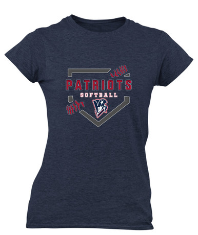 Beckman Patriots Softball #2 Women's SS T-Shirt