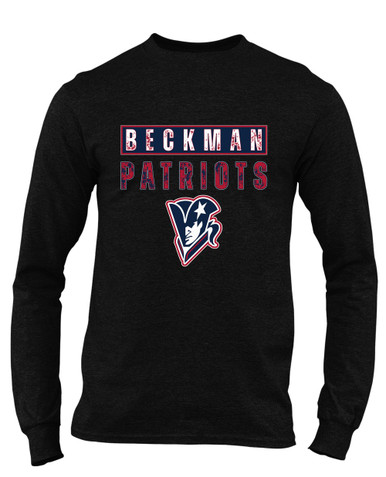 Beckman Patriots Mascot #9 Men's Premium LS T-Shirt