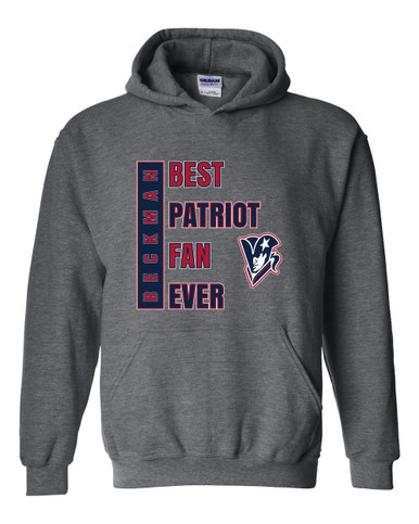 Beckman Patriots Best Patriot Fan Men's Hoodie