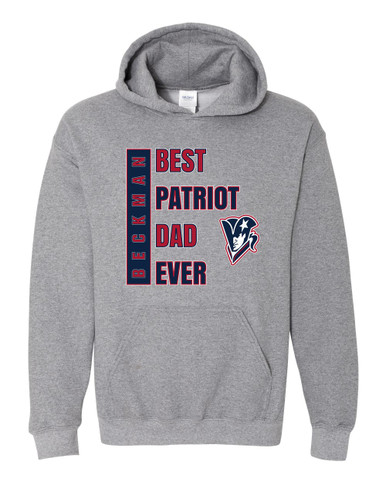 Beckman Patriots Best Patriot Dad Men's Hoodie
