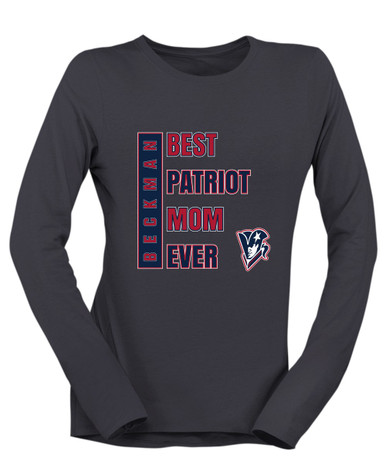 Beckman Patriots Best Patriot Mom Women's LS T-Shirt