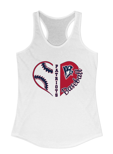 Beckman Patriots Heart Baseball Women's Tank Top