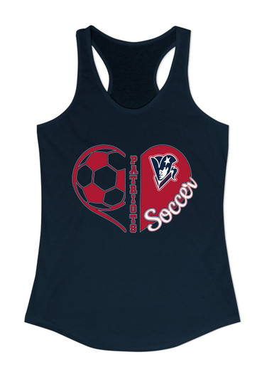 Beckman Patriots Heart Soccer Women's Tank Top