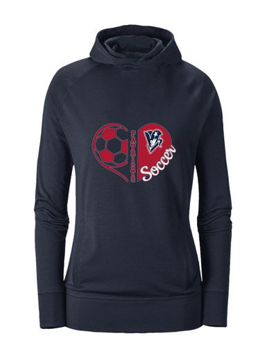 Beckman Patriots Heart Soccer Women's Hoodie