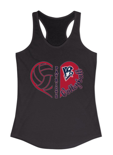 Beckman Patriots Heart Volleyball Women's Tank Top