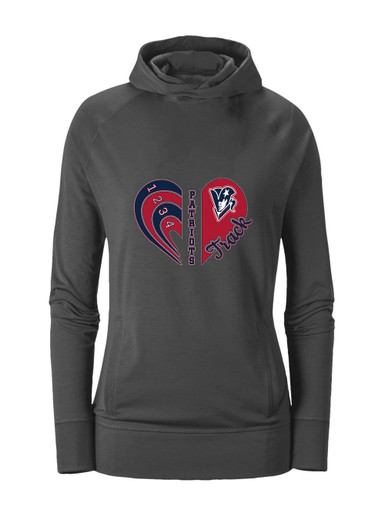Beckman Patriots Heart Track Women's Hoodie
