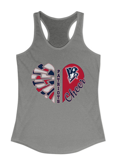 Beckman Patriots Heart Cheer Women's Tank Top