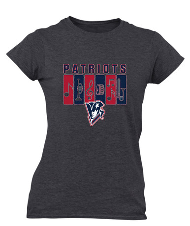 Beckman Patriots Band # 2 Women's SS T-Shirt