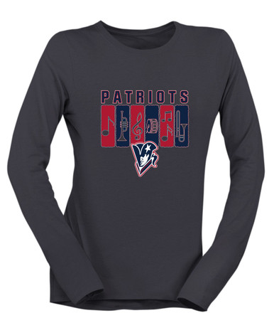 Beckman Patriots Band # 2 Women's Premium LS T-Shirt