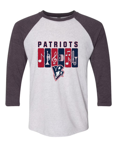 Beckman Patriots Band # 2 Women's Baseball T-Shirt