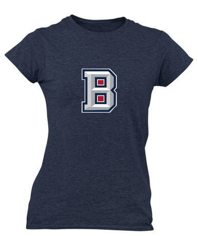 Beckman Patriots B Script Mascot #1 Women's SS T-Shirt