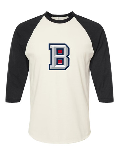 Beckman Patriots B Script Mascot #1 Men's Baseball T-Shirt