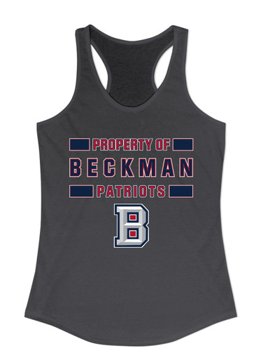 Beckman Patriots B Script Property Of Women's Tank Top