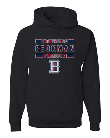 Beckman Patriots B Script Property Of Men's Premium Hoodie