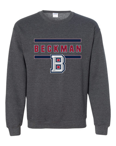 Beckman Patriots B Script Mascot #4 Men's Sweatshirt