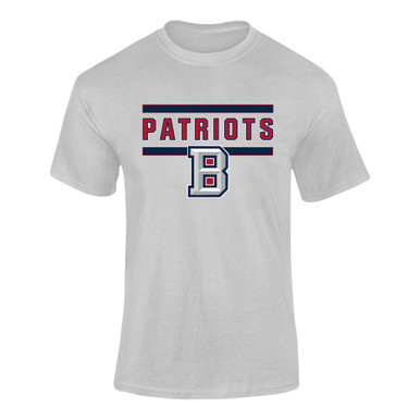 Beckman Patriots B Script Mascot #5 Men's Premium SS T-Shirt