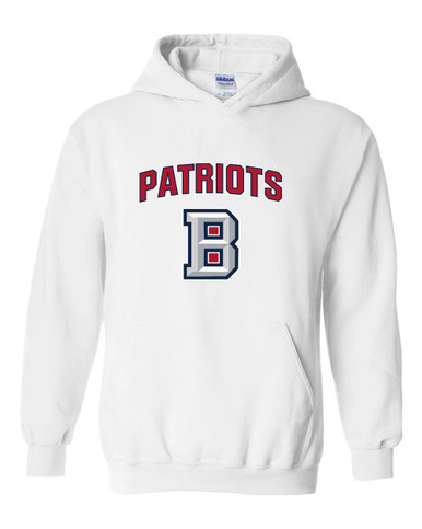 Beckman Patriots B Script Mascot #6 Men's Hoodie