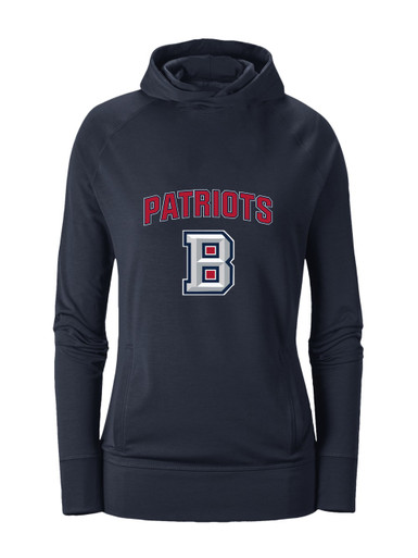 Beckman Patriots B Script Mascot #6 Women's Hoodie