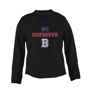 Beckman Patriots B Script Go Team Women's Sweatshirt