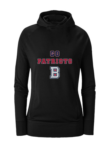 Beckman Patriots B Script Go Team Women's Hoodie