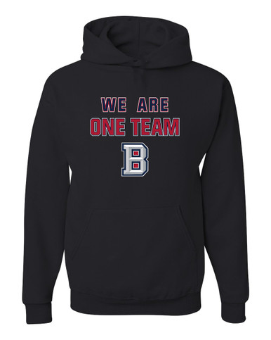 Beckman Patriots B Script We Are One Team Men's Premium Hoodie
